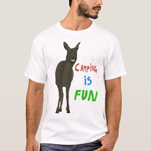 Camping Hiking Forest Art T-shirt (Voorkant)