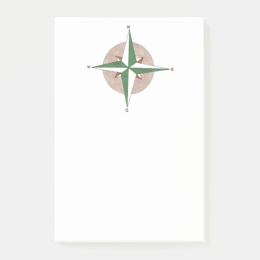Camping Hiking Outdoor Summer Camp Compass Post-it® Notes (Voorkant)