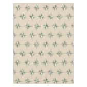 Camping Hiking Outdoor Summer Camp Compass Print Tafelkleed (Voorkant)