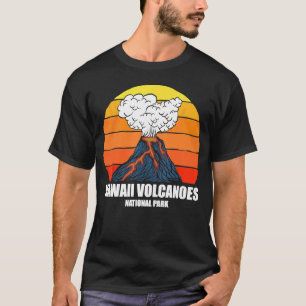 Camping Hiking Retro Hawaii Volcanoes Nati T-shirt