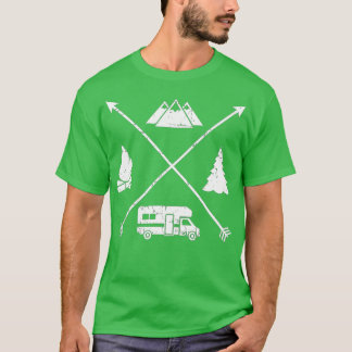 Camping hipster RV T-shirt