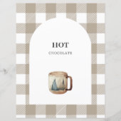 Camping Hot Chocolate Station Party Sign (Voorkant)