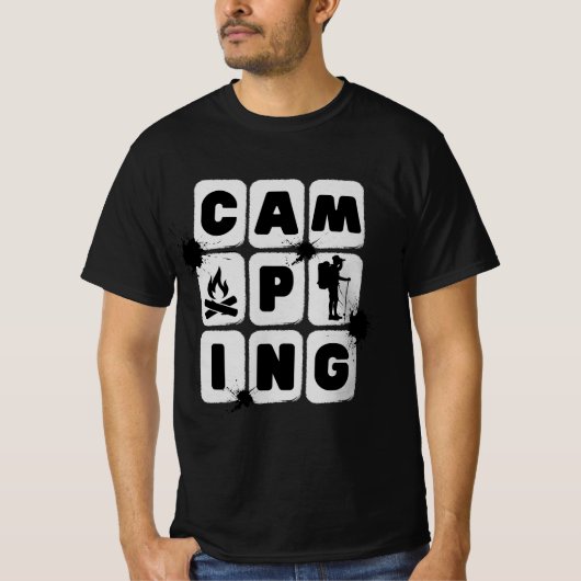 Camping Idee, grappige camping, Camping Crew T-shirt (Voorkant)