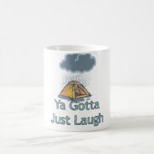 Camping in de regen koffiemok (Center)