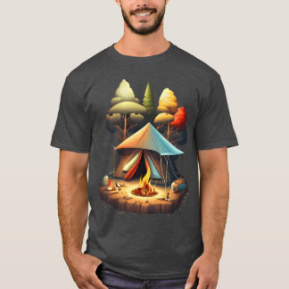 Camping Inent Design meisje T-shirt
