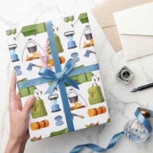 Camping Inpakpapier, Wandelcadeauverpakking Cadeaupapier