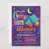 Camping Invitation Boy Camp Uitnodiging (Voorkant)