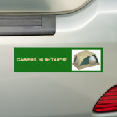 Camping is in tenten. - Gepersonaliseerd Bumpersticker (Op auto)