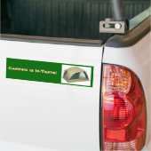 Camping is in tenten. - Gepersonaliseerd Bumpersticker (Op Truck)