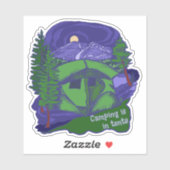 Camping is in tenten Sticker (Vel)