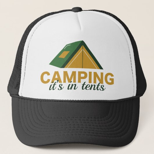 Camping is in tenten trucker pet (Voorkant)