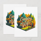 Camping is Leven Informatiekaartje (Voorkant / Achterkant)