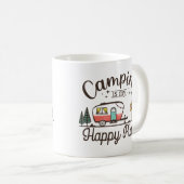 Camping is mijn gelukkige plek koffiemok (Voorkant rechts)