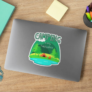 Camping is mijn Happy Place Sticker