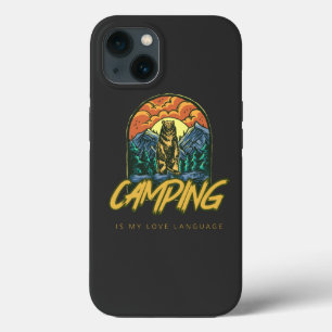 Camping is mijn liefdestaal iPhone 13 hoesje