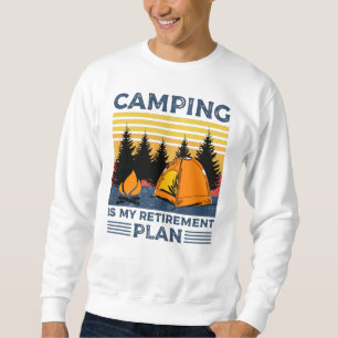 Camping is mijn pensioenplan Funny camping Gift Trui