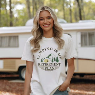 Camping is mijn pensioenplan Grappige camper T-shirt