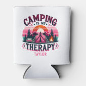 Camping is mijn therapie blikjeskoeler (Voorkant)