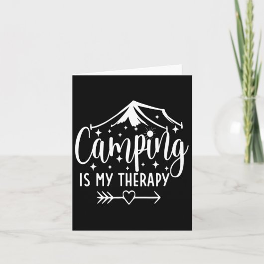 Camping is mijn therapie grappige camping liefhebb kaart (Voorkant)