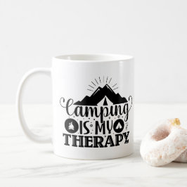 Camping is mijn therapie koffiemok
