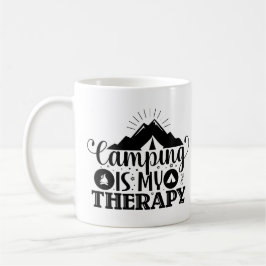 Camping is mijn therapie koffiemok