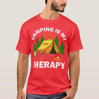 Camping is mijn therapie Outrravel Natuurliefhebbe T-shirt