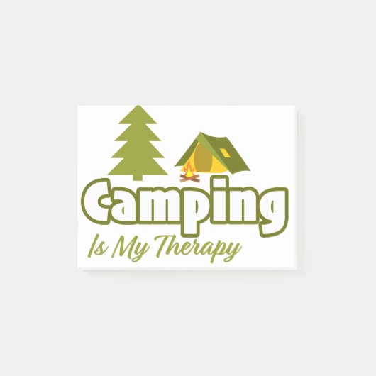 Camping is mijn therapie post-it® notes (Voorkant)