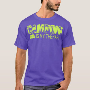 Camping is mijn therapie t-shirt