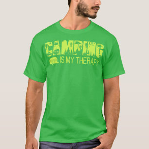 Camping is mijn therapie t-shirt
