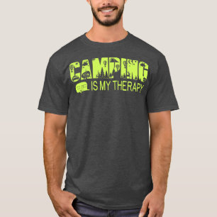 Camping is mijn therapie t-shirt