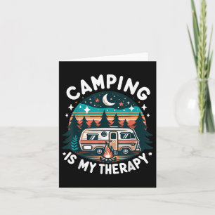 Camping is mijn therapie zomervakantie familie mat kaart