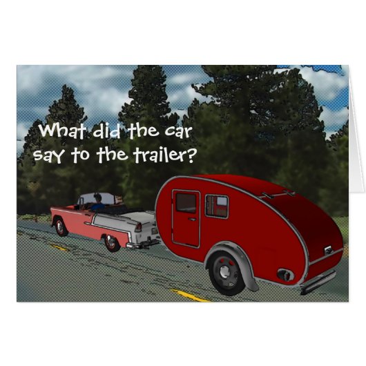 Camping Is My Life Funny Plaisanterie Carte de voe (Devant horizontal)