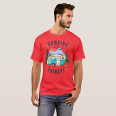 CAMPING IS MYHERAPY cadeau T-shirt (Voorkant volledig)