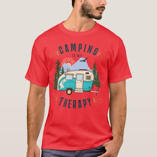 CAMPING IS MYHERAPY cadeau T-shirt (Voorkant)