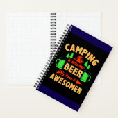 Camping is Swesome Beer Make it Aesomer-45676 Notitieboek (Binnen)