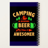 Camping is Swesome Beer Make it Aesomer-45676 Notitieboek (Achterkant)