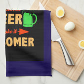 Camping is Swesome Beer Make it Aesomer-45676  Theedoek (Quarter Fold)