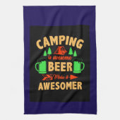Camping is Swesome Beer Make it Aesomer-45676  Theedoek (Verticaal)