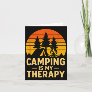 Camping is therapie ontwerp _ grappige buiten kamp kaart