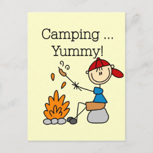 Camping is Yummy T-shirts en cadeaus Briefkaart