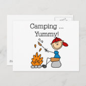 Camping is Yummy Tshirts en Gifts Briefkaart (Voorkant / Achterkant)