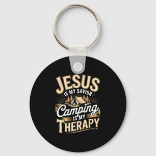 Camping Jezus christelijk geloof religieus Sleutelhanger