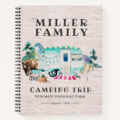 Camping Journal | Aangepaste reisblad Notitieboek (Voorkant)