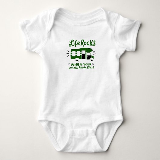 Camping Kampvuur Cadeau Romper (Voorkant)