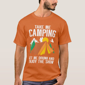 Camping Kampvuur Camper vrienden T-shirt