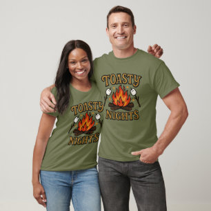 Camping Kampvuur Toasty Nights Avontuur Wandelen T-shirt