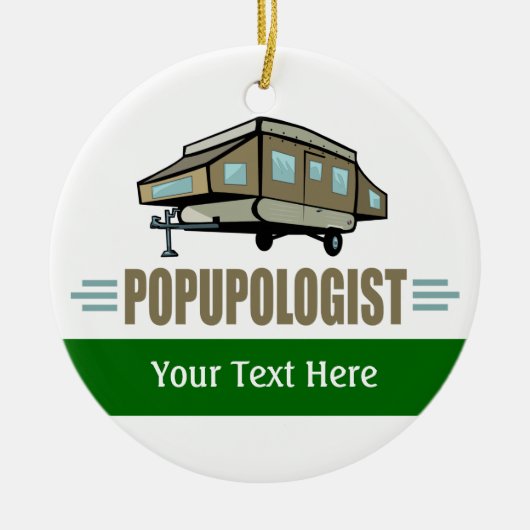 Camping Keramisch Ornament (Voorkant)