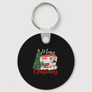 Camping Kerstbomen Shirt Licht Gift Camping L Sleutelhanger