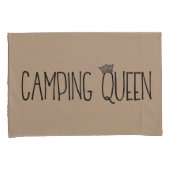 "Camping King and Camping Queen" Kussensloop (Voorkant-Rechts)