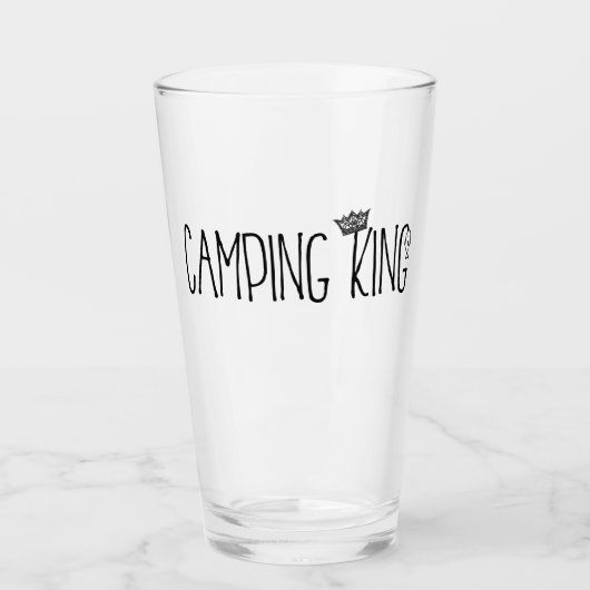 "Camping King" Glas (Voorkant)